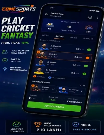 Criclive (cricket live line) fantasy cricket & matchday visual 2
